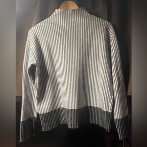 Classic Grey, White and Black Christian Siriano NY Sweater